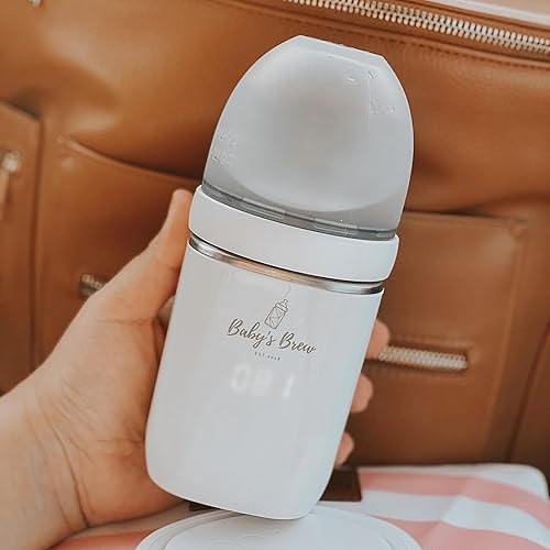 Miniatura 5 de Baby's Brew Calentador de botellas portátil con adaptador XL (se adapta a botellas Como, tomo, Haakaa, Olababy y Boon Nursh) Calentador + Adaptador
