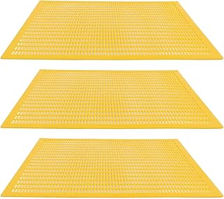 Bee Queen Protect Excluder, 3pcs Plastic Beekeeping Tool Trapping Grid Net Tool Beekeeping Separated Bee Queen Board Yellow