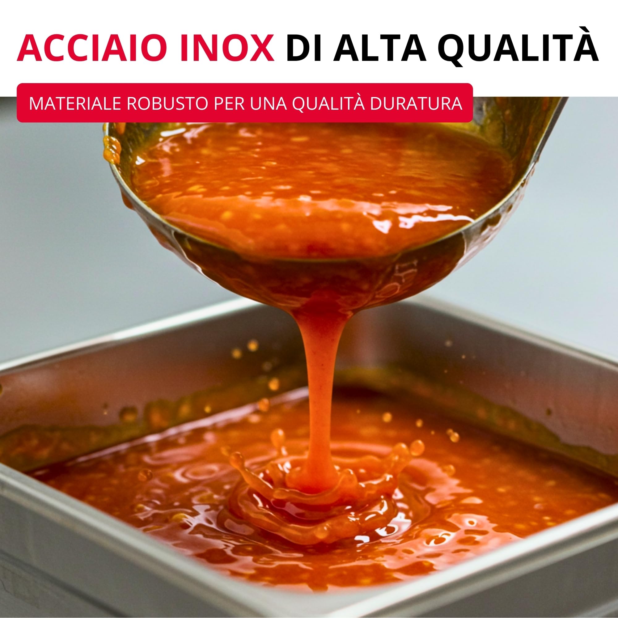 Westmark Mestolo Pro – piccolo in acciaio inossidabile per la cucina professionale – Mestolo per salse, condimenti, ecc. – Argento, Ø 9 cm, 200 ml