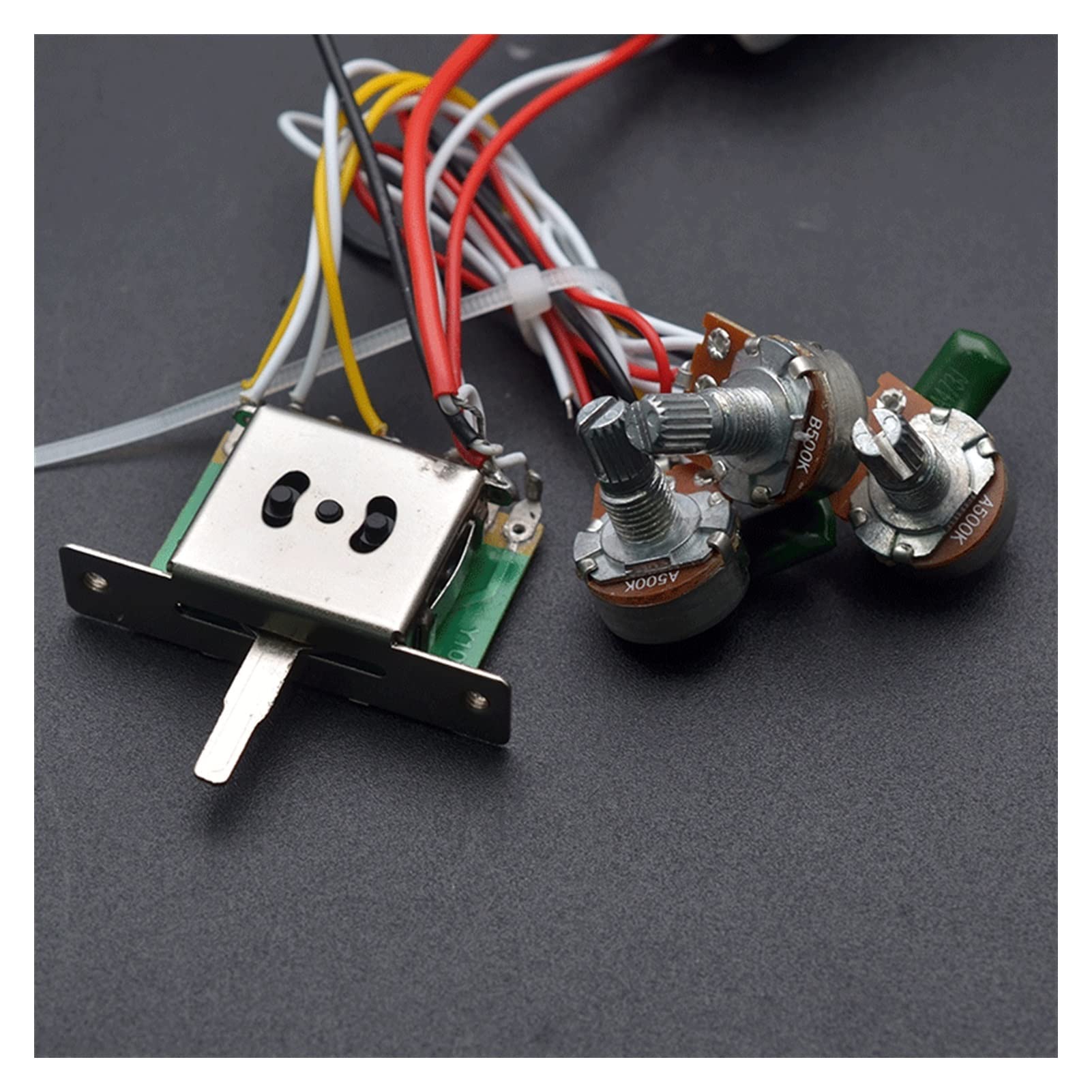 pastilla de guitarra eléctrica Guitarra Eléctrica PickGuard Cargada Pickguard Pickups Pre-cableado Guitarra Eléctrica Blanco guitarra eléctrica pastillas(Black)