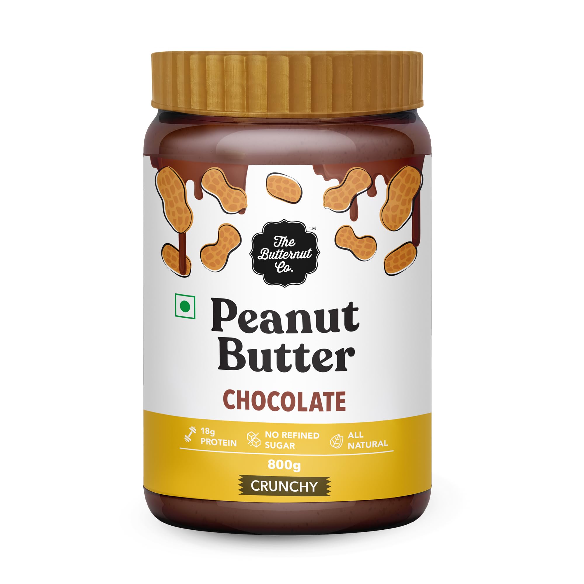Sponsored Ad - Peanut Butter Chocolate,CruInchy, 18 G Protein, No Refined Sugar, High Protein, Nutritious And Delicious Treat For Breakfast, All Natural, No Cholesterol - 800 Gram (Pack Of 1)