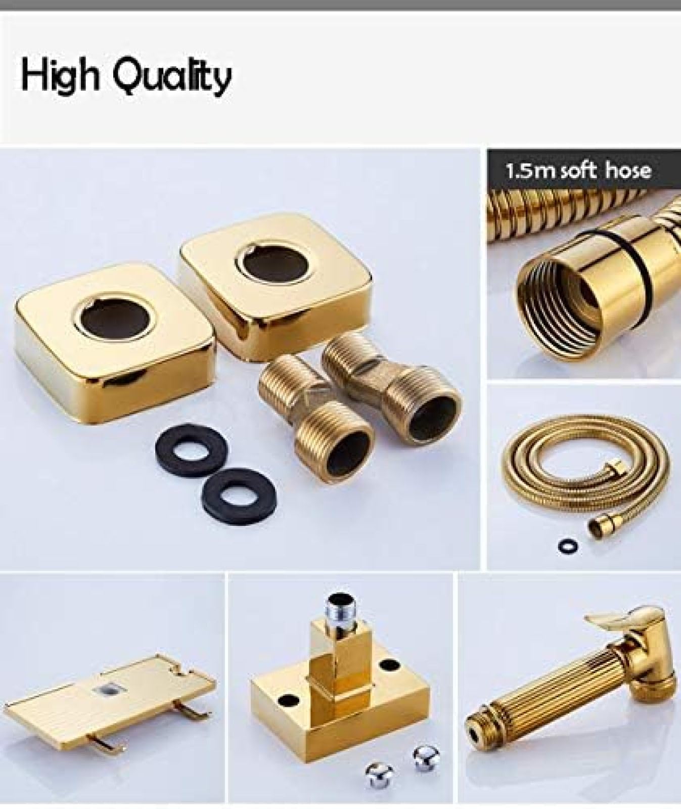 Juego De Grifo De Ducha Negro Para Baño Con Bidé, Juego De Ducha Para Baño, Grifo De Ducha De Bronce, Grifo Para Bañera