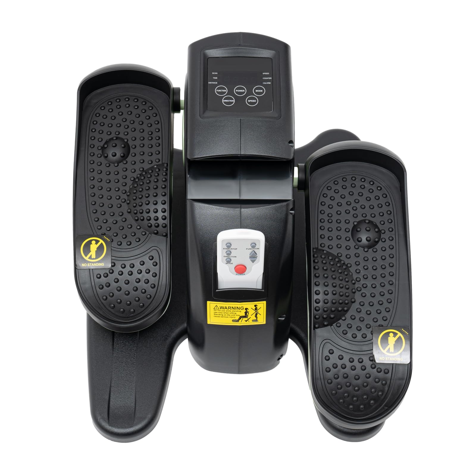 Trenażer pedałów, 60 W, mini trenażer nóg z pilotem zdalnego sterowania i ekranem LCD, 5 prędkości i 3 trybami, nośność 25 kg, mini rower treningowy dla seniorów