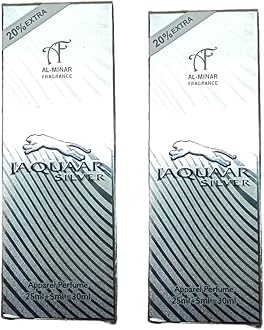 Jaquaar silver 30 ML Pack of 2 Long-lasting perfume premium luxury fragrance.suitable for men and women