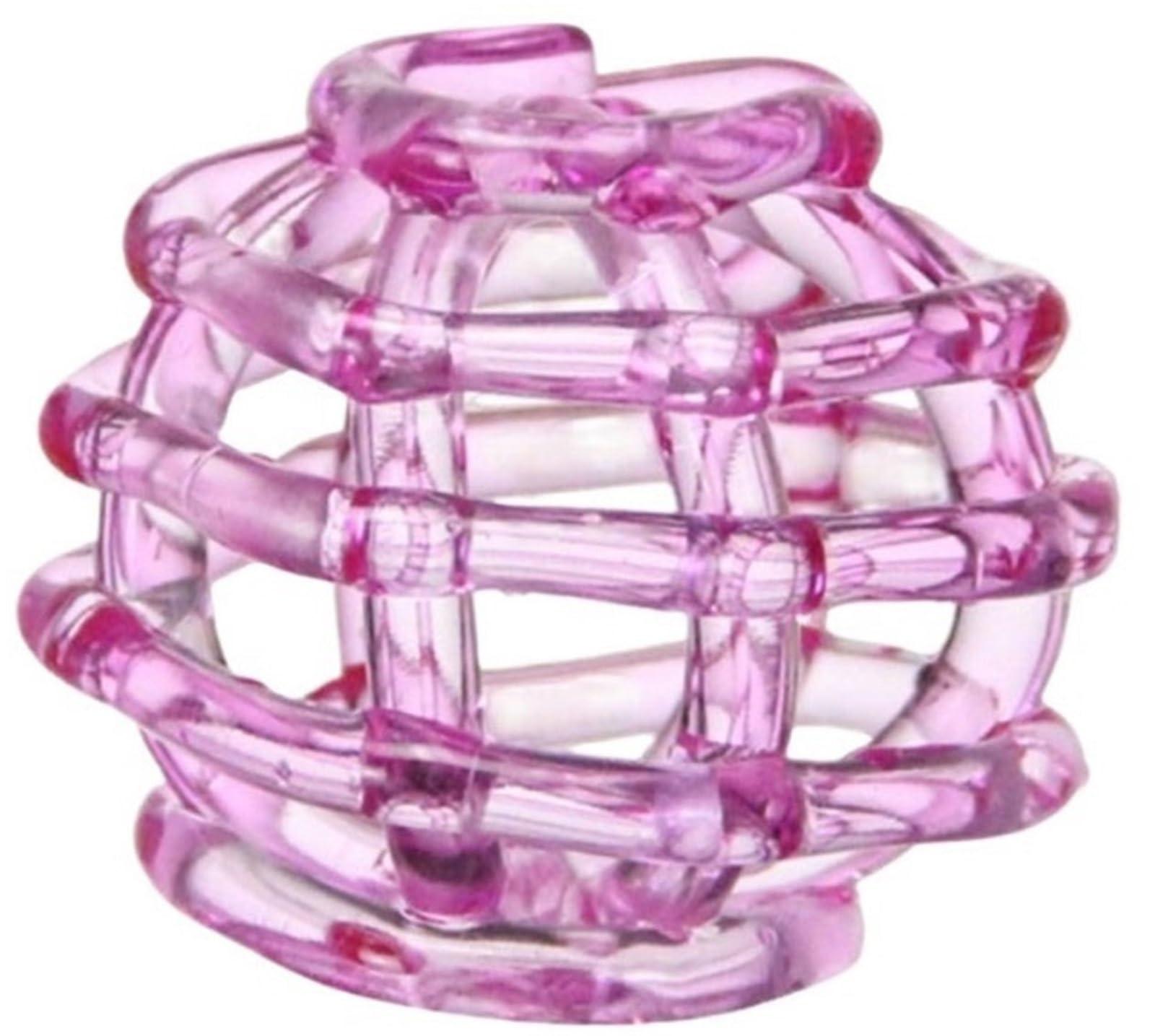 Glass Ball Floral Stems Holder, Clear Glass Flower Frog for Vases