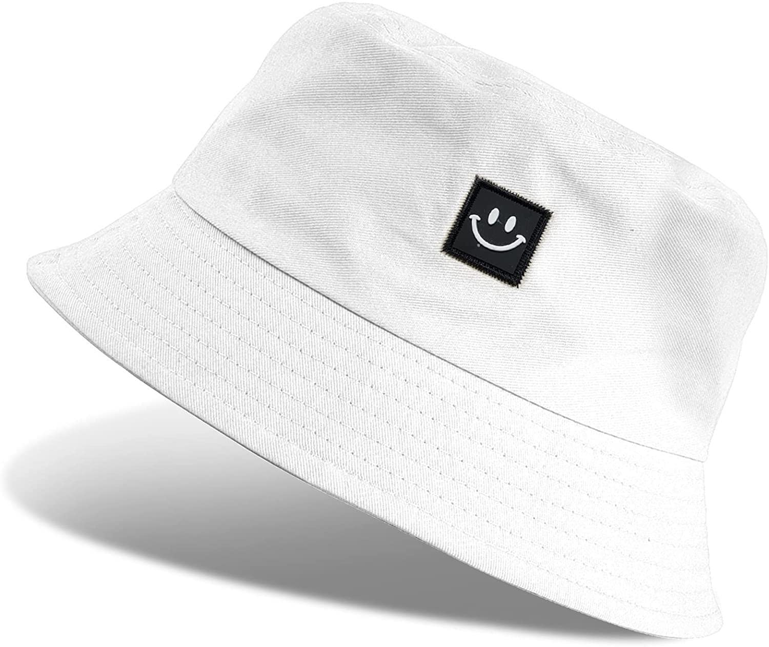 TBSCWYF Sombrero de Pescador Sombrero de Cubo para Mujer Cara Sonriente para Hombres Mujeres Pesca Unisex Gorra de Playa al Aire Libre Bucket Hat Al Aire Libre Visera Sombrero de Sol de Playa