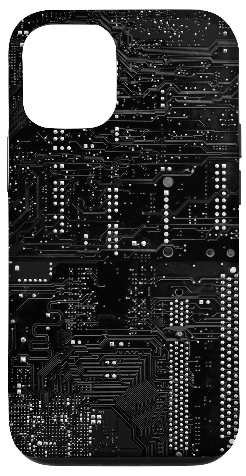iPhone 12/12 Pro Motherboard Microchip Circuit Black IT Computer Background Case