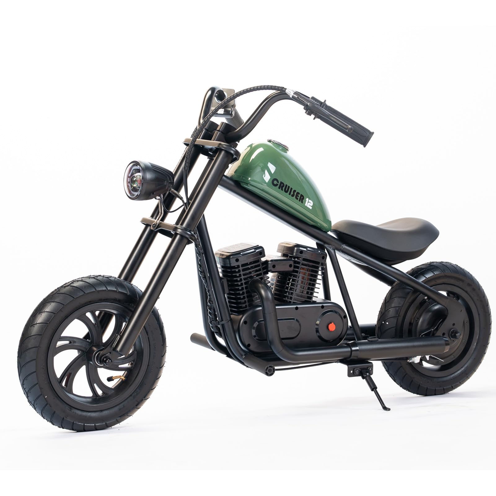 Moto Montable Eléctrica Infantil Hyper Gogo Pioneer 12 Plus Naranja Vehículo Eléctrico Seguro para Niños con Luces LED Bluetooth y Efectos de Niebla para una Conducción Divertida