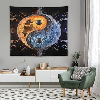 Amazon.com: JJoias Yin-yang Symbol Tapestry Wall HD Pattern