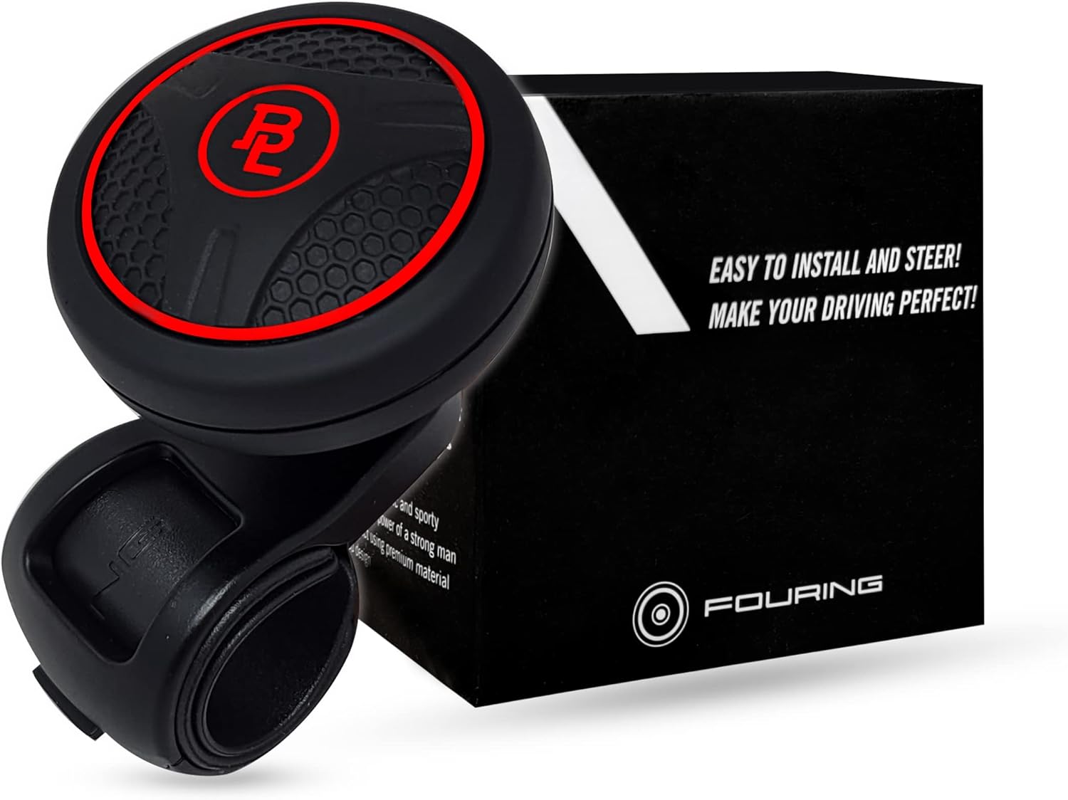 Fouring BL Steering Wheel Knob Spinner Universal NonSlip Fit, ABS