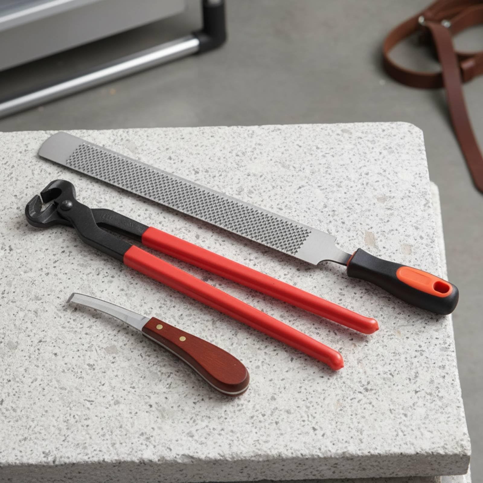Set Cura Zoccoli Taglio Affilato Trimmer Zoccoli Impugnatura Ergonomica Attrezzatura Veterinaria per Veterinari , 16 Pollici
