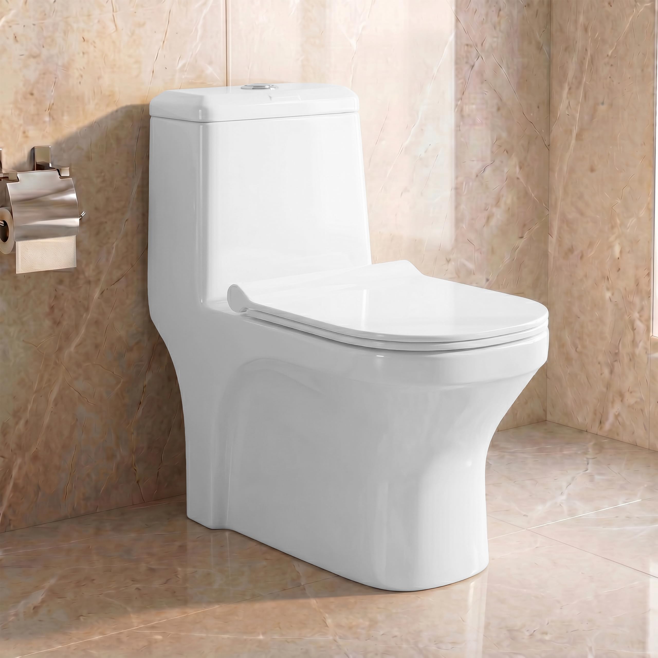 WASSMIST Commode Toilet | Western Commode For Toilet | Rimless | SoftClose Toilet Seat | S-Trap Outlate-image-8