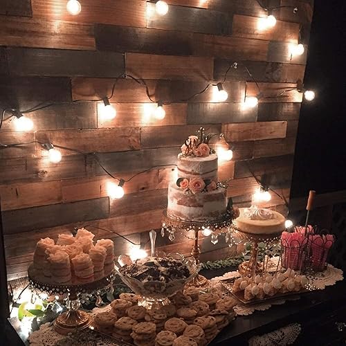 Miniatura 5 de Bombillas LED G40 de repuesto de 1 W, bombilla de globo inastillable para enchufes E12 o C7, bombillas regulables de 1.5 pulgadas, blanco cálido