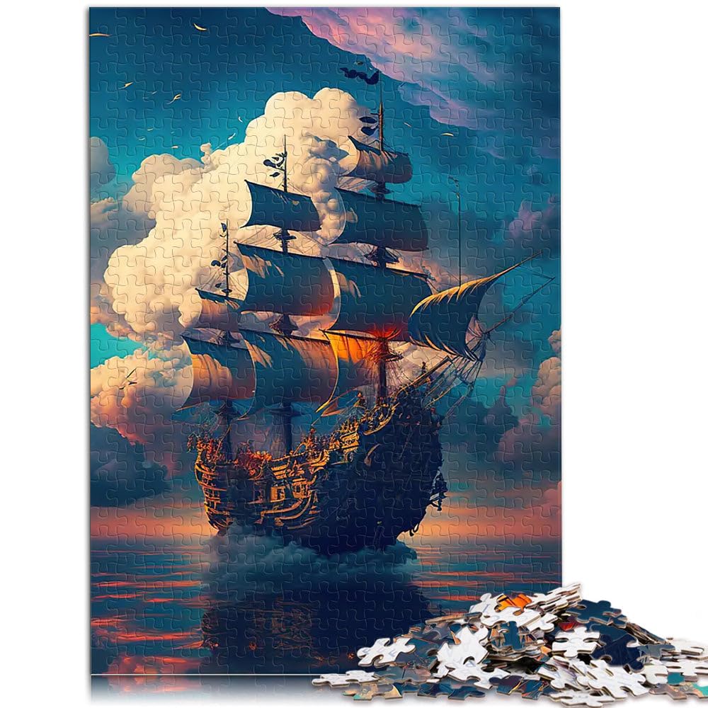 Puzzle da 2000 pezzi per adolescenti nave pirata Giocattolo educativo intellettuale decomprimente perché è ideale come regalo per tutta la famiglia 70x100cm
