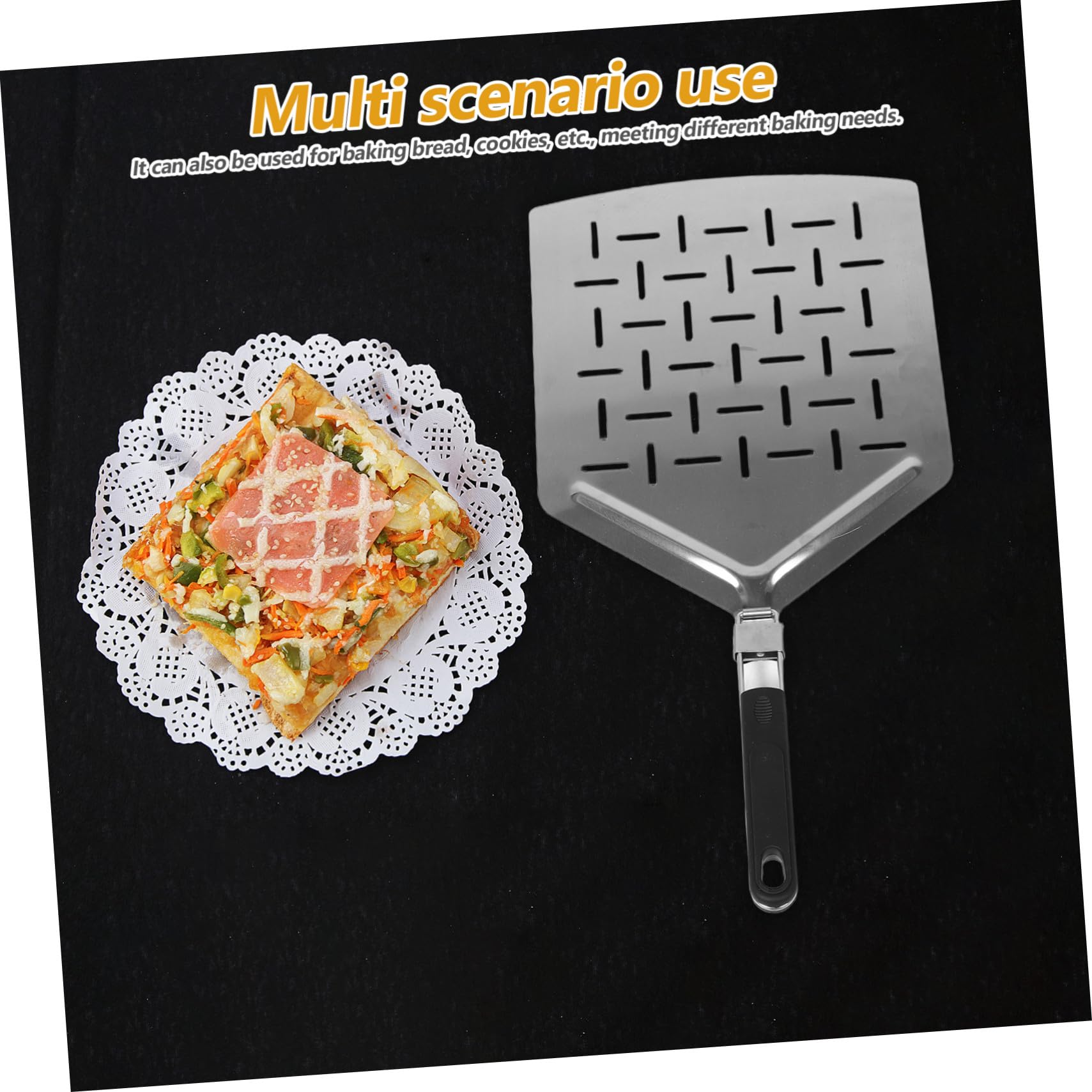 Ipetboom Per Pizza Con Manico Pieghevole Per Pizza Per Pane Fatta In Casa Paletta In Acciaio Pieghevole Accessori Per