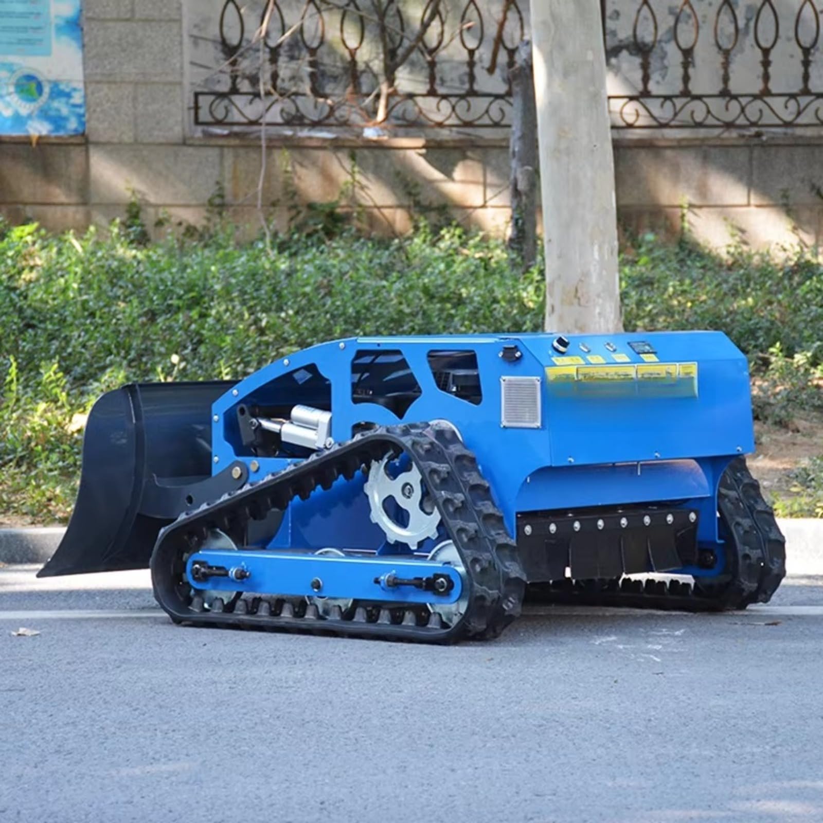 Cortacésped robot de límite virtual, cortador de césped con navegación GPS sin cables | Robot cortacésped de jardín para patios residenciales y parques con corte inteligente y altura de corte ajustable