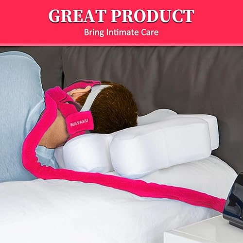 Miniatura 5 de Suministros CPAP 3 en 1, incluye correas de repuesto CPAP, paquete de 4 fundas para correas de CPAP, cojines para el cuello y caja de almacenamiento