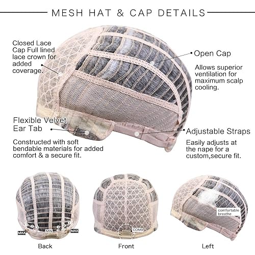 Miniatura 6 de EMMOR Pelucas cortas de mezcla de cabello humano gris para mujer, cabello natural, peluca de corte pixie diario, más suavefinoligera