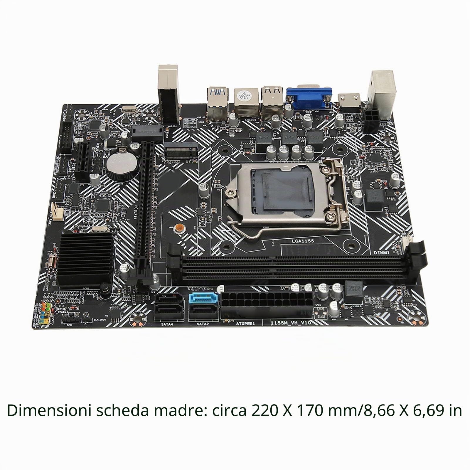Scheda Madre ATX, DDR4, M.2, USB 3, DVI,Ryzen 2ND e 3rd Gen, AM4, (B450M PRO-VDH ) con Opzioni di connettività Avanzate