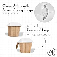 Vista 5 de RiverRidge Caja de juguetes de colección Catch-All para niños con estantes laterales para libros, organizador de almacenamiento de juguetes seguro