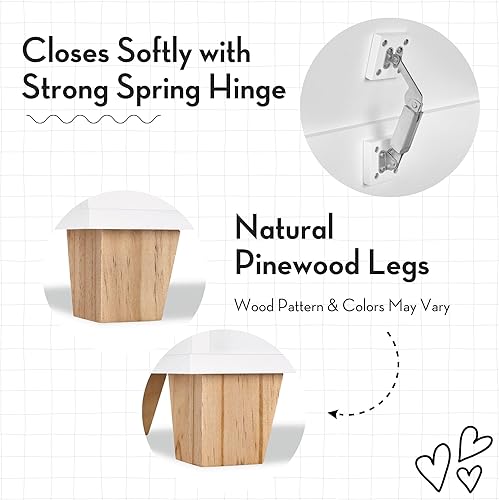 Miniatura 5 de RiverRidge Caja de juguetes de colección Catch-All para niños con estantes laterales para libros, organizador de almacenamiento de juguetes seguro