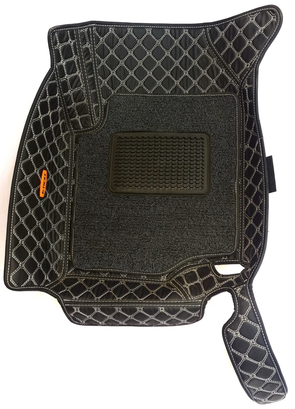 G-NEXT Luxury 7D Car Floor Mat for brezza (Black) (2020)