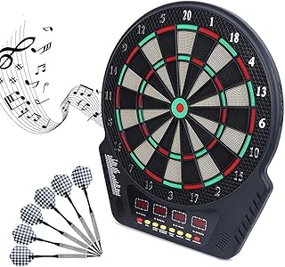 Alvo de Pontuação Automática, Alvo de Dardos Eletrônicos de Pontuação Automática de 4 LEDs, para Escritório, Sala de Jogos de Fitness, Jogo de Fitness, Brinquedo, Sala de Atividades