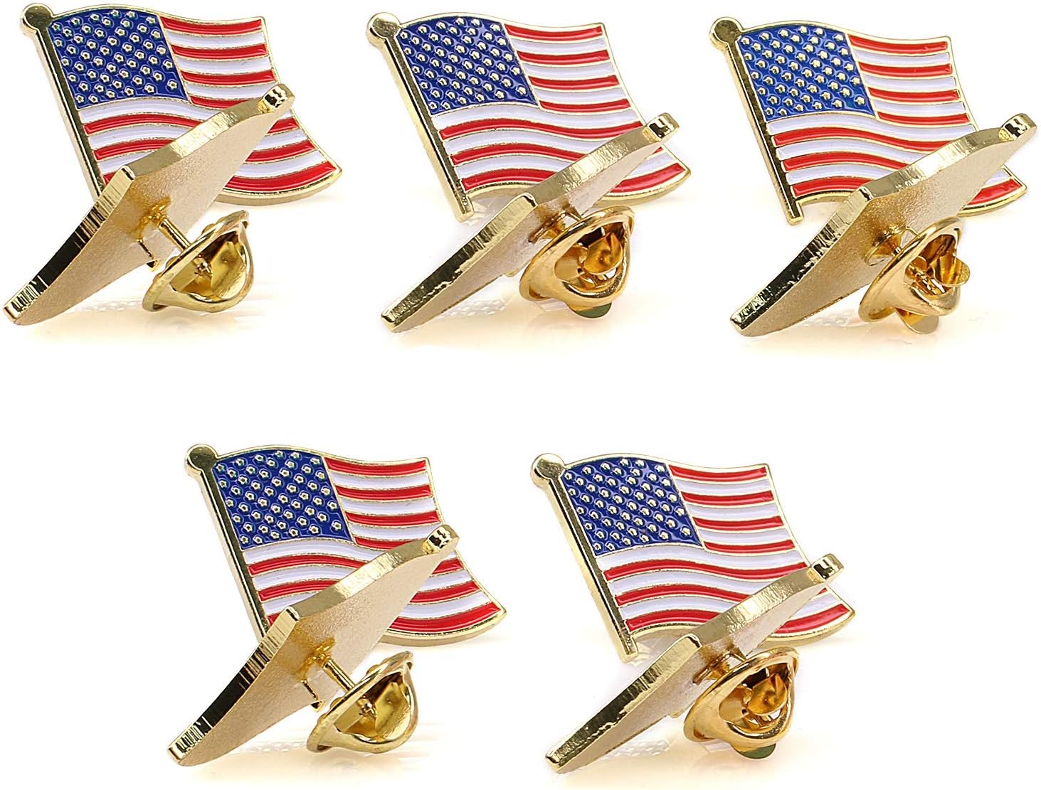 American Flag Pin 10 PACK The Stars and Stripes US Flag