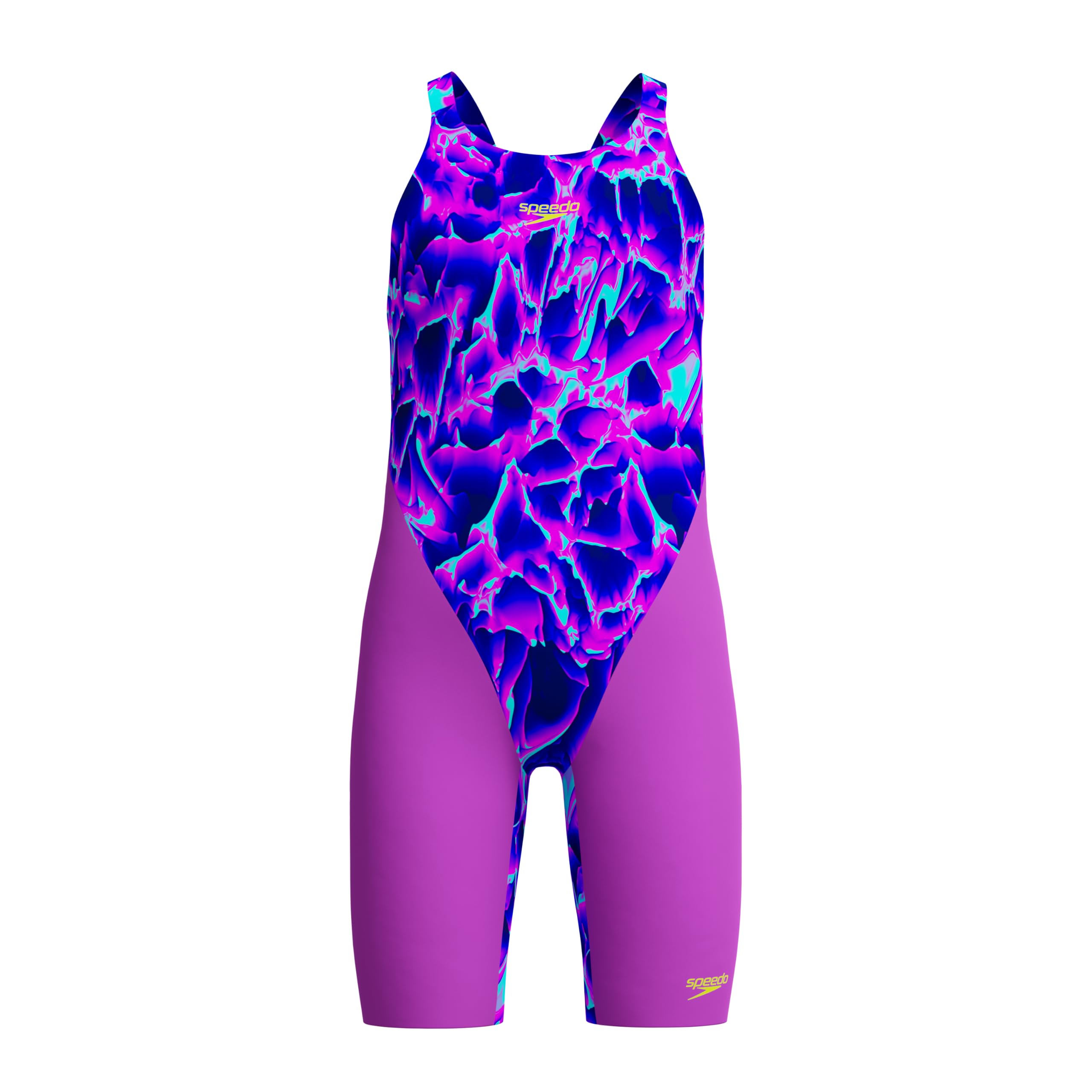 Speedo Fastskin Junior Endurance+ Max - Traje de baño para niñas con espalda abierta y rodilleras