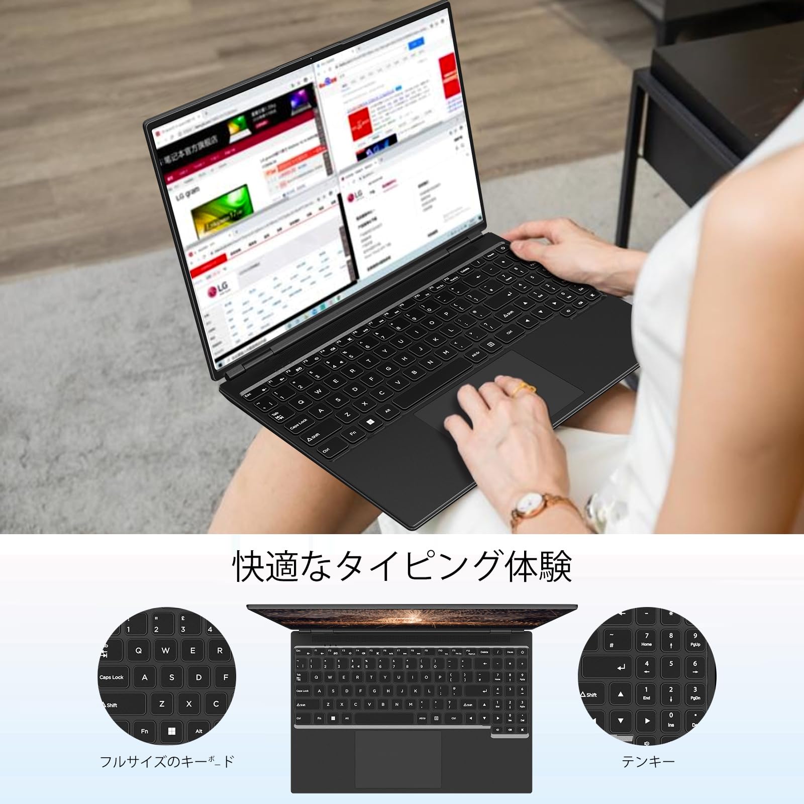 Amazon.co.jp: Ruzava/Aocwei ノートパソコン 16インチ ノートPC Win
