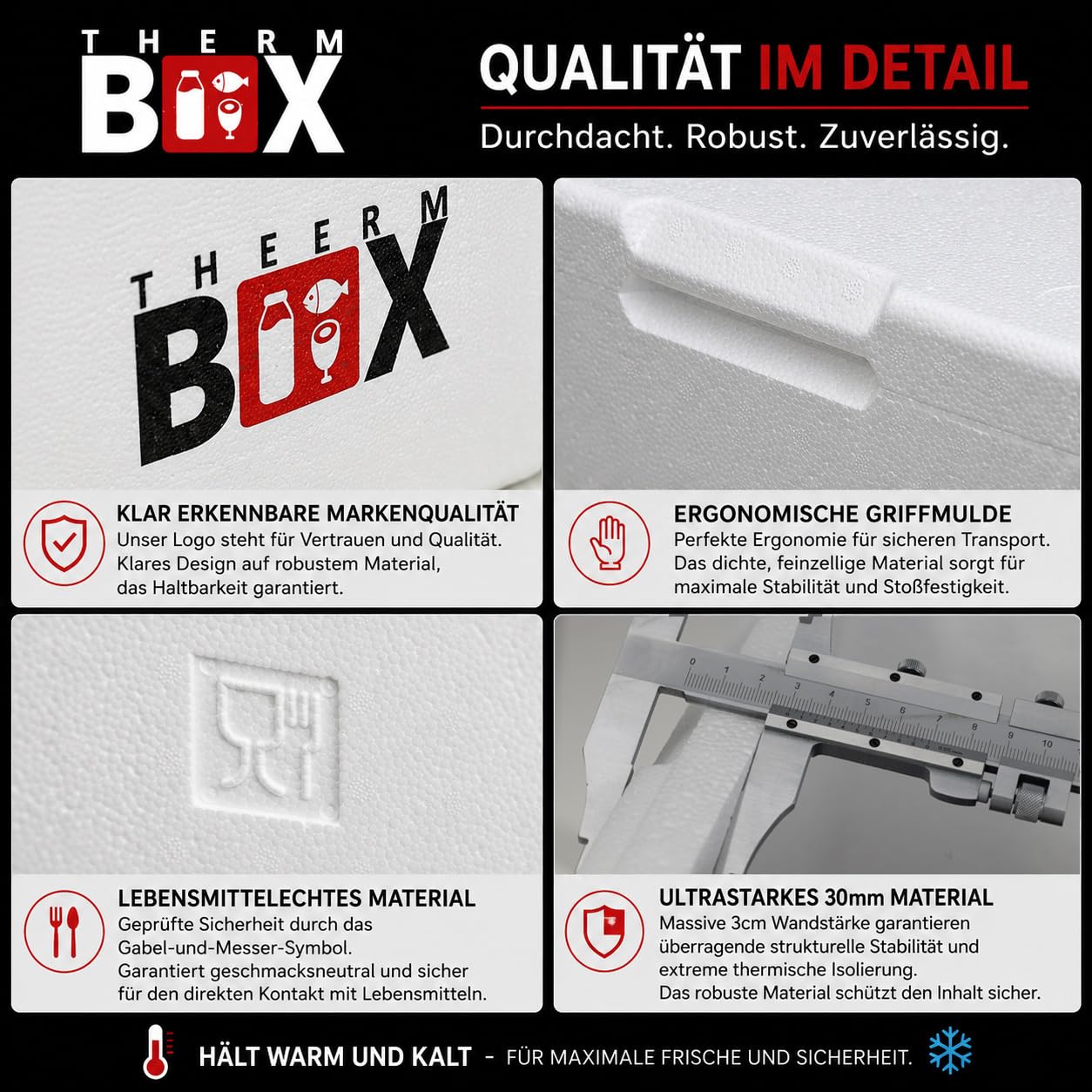 THERM BOX Scatola in polistirolo da 1 l fino a 19 l, in diverse misure