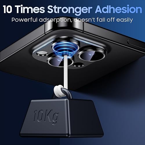 Miniatura 7 de Uyiton Protector de lente de cámara compatible con iPhone 15 ProiPhone 15 Pro Max, no es fácil de romper fuerte absorción compatible con fundas