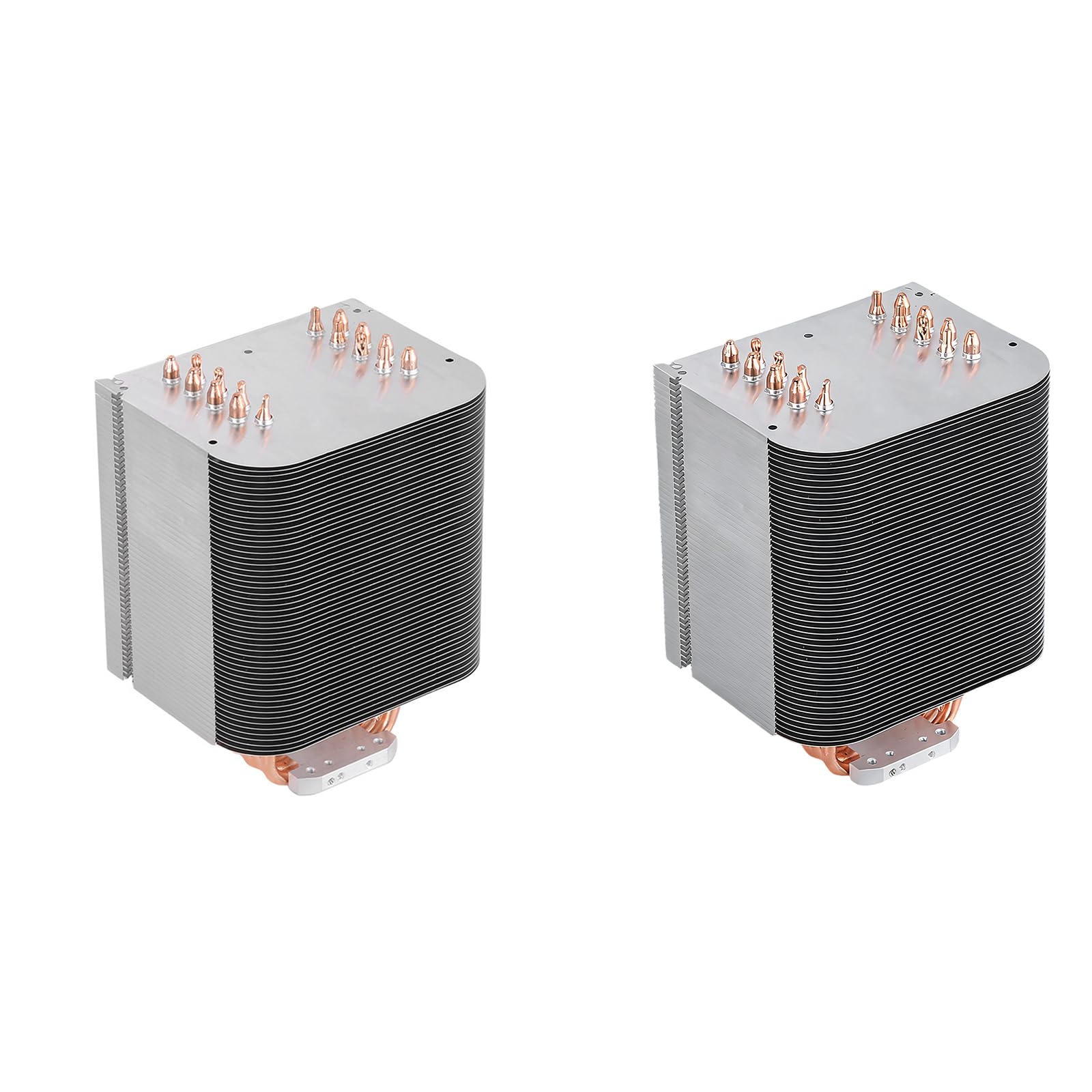COOLHOOD Bloque de refrigeración LED para módulos de potencia, disipador de calor de metal con tubos de calor de cobre para planificación vertical del espacio, montaje de fregadero de refrigeración