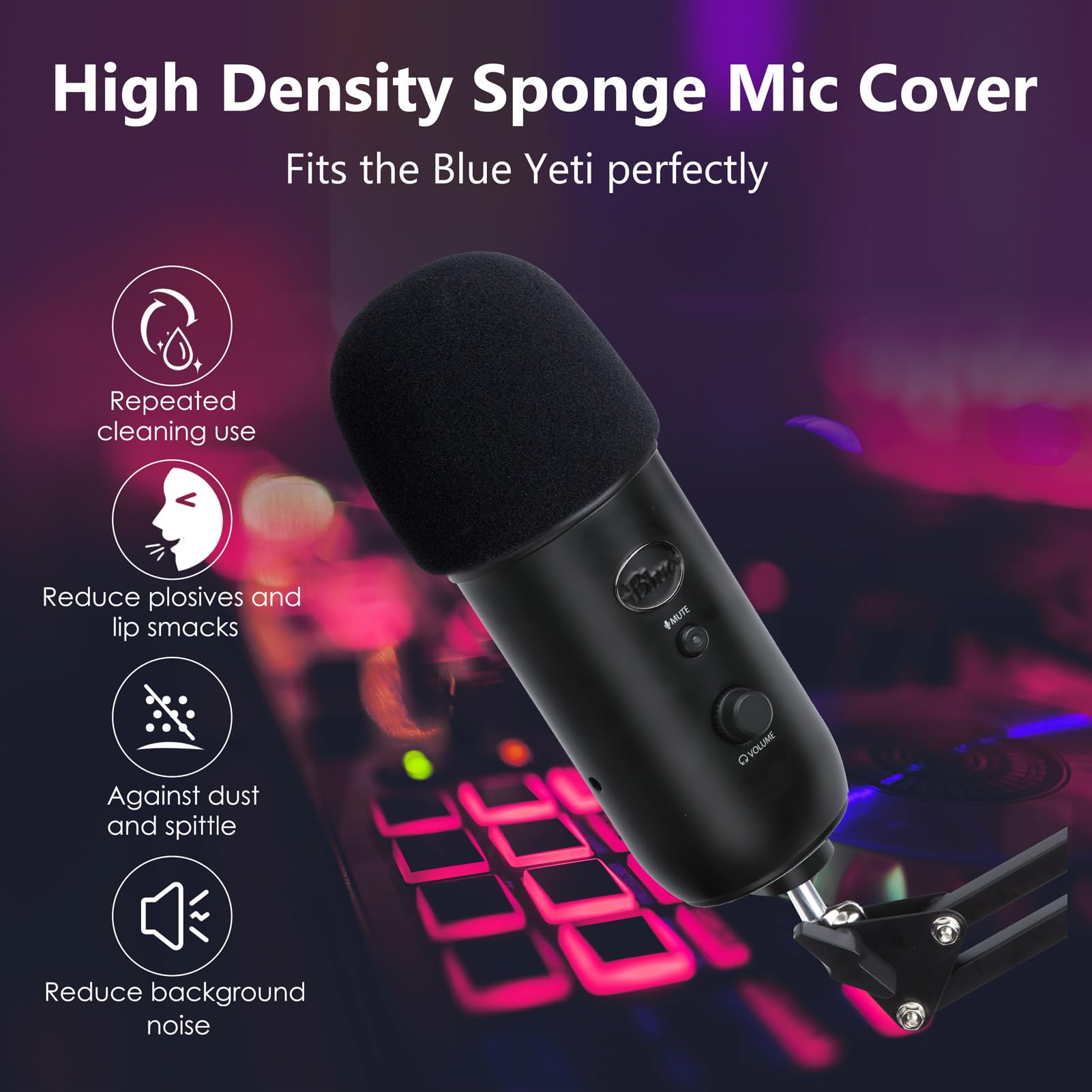 Amazon | Blue Yeti マイクスタンド フォームカバー付き