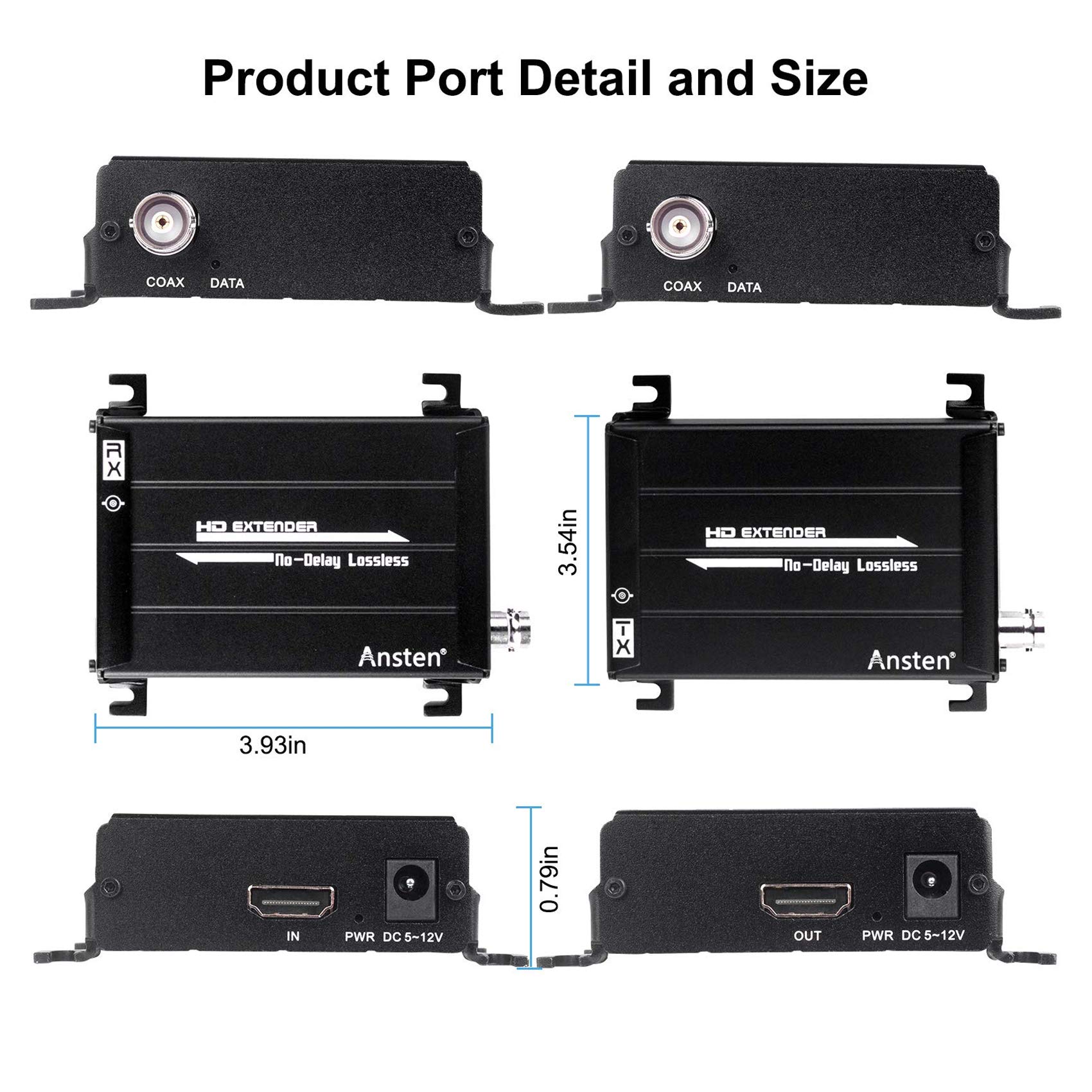 ANSTEN 984 FT HDMI Extender Full HD Signal Lossless - Dettaglio