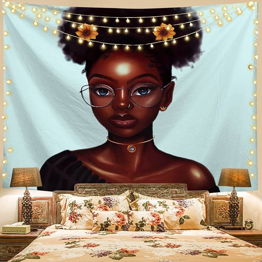 Amazon.co.jp: タペストリー アフリカ人女性 黒色人種 美人 セクシー