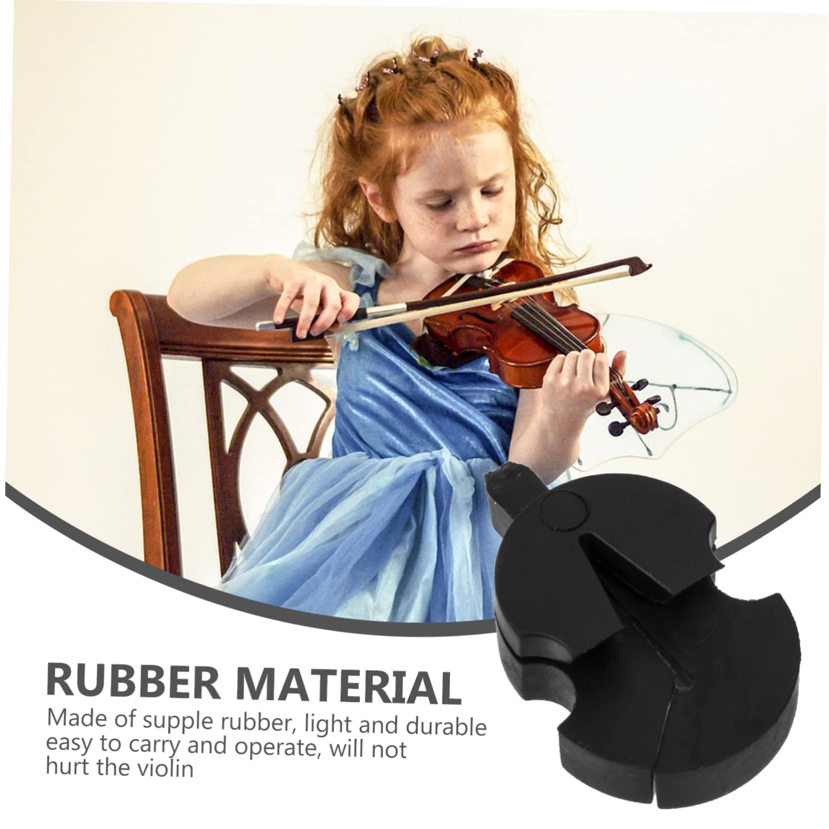 Sordina per Violino in Gomma Set da 8 Pezzi Accessori per Pratica Silenziatore Strumenti Musicali per Esercitazioni Silenziose