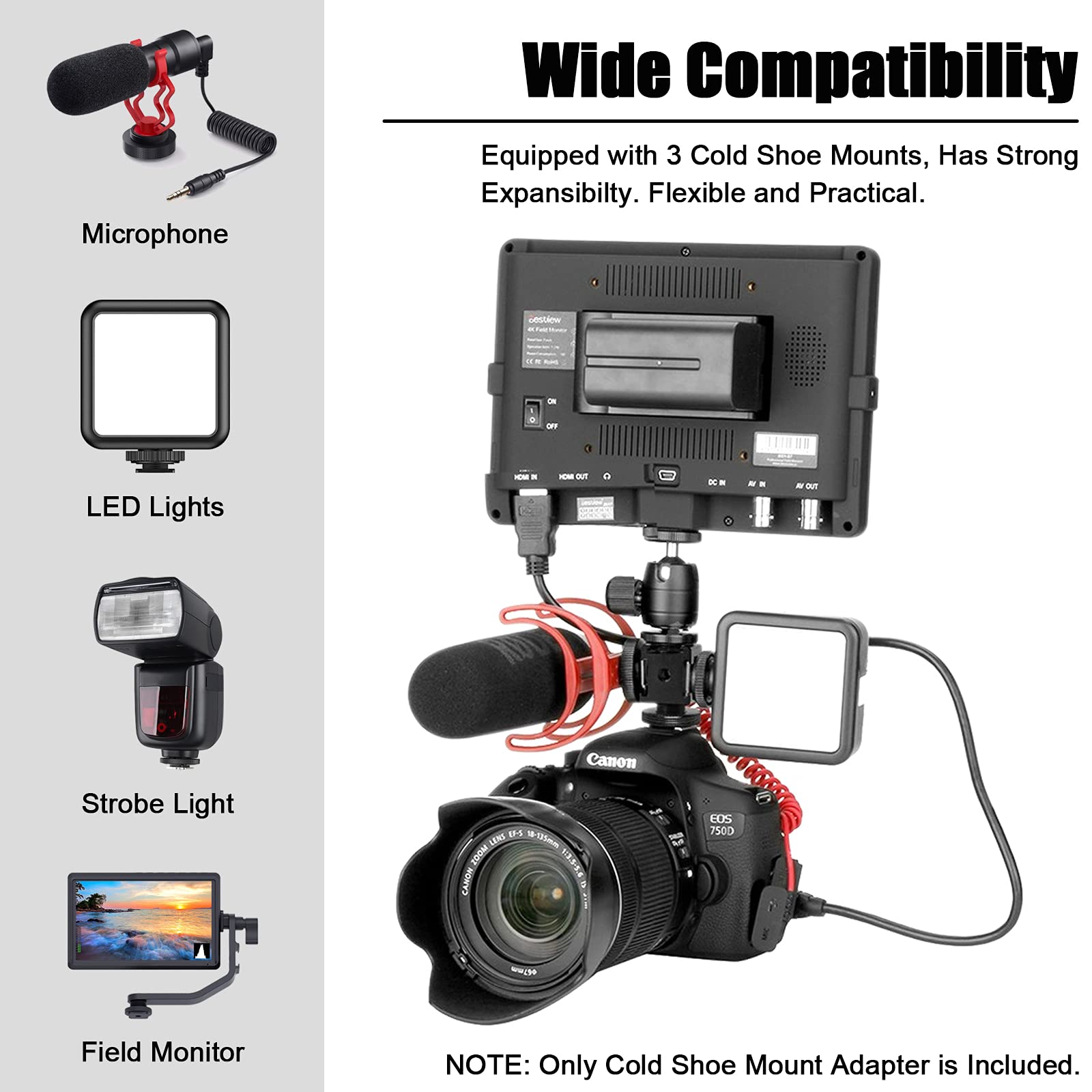 Rode DCS-1 Dual Cold Shoe Mount | Wilcox Sound And Communications - View #10