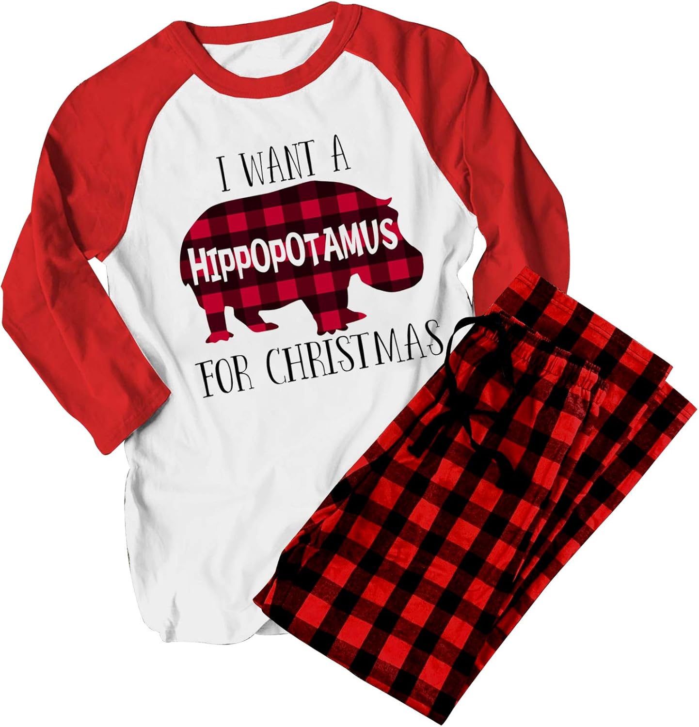 Hippo christmas pajamas Clearance