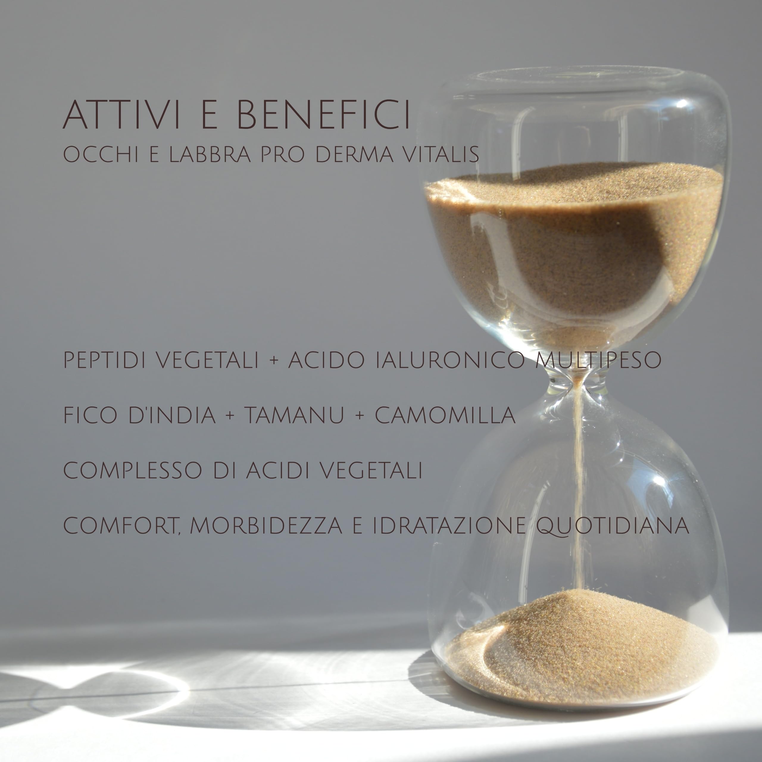 Pro Derma Vitalis Well System: Trattamento Occhi e Labbra Well‑Aging, Antipollution con Peptidi, Acido Ialuronico ed Estratti Botanici - Made in Italy