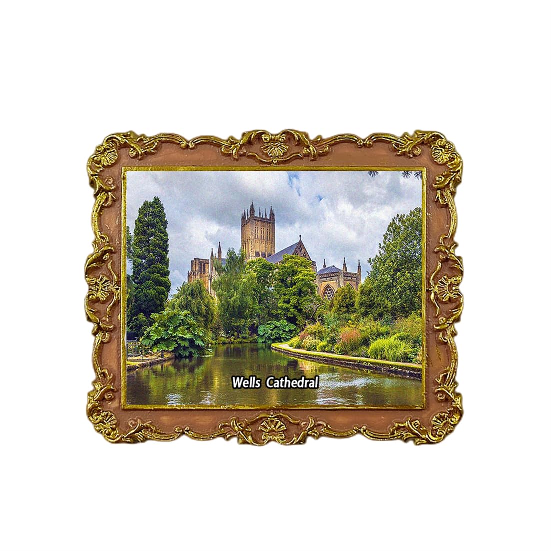 Magnete Frigorifero 3D Cattedrale Di Exeter | Souvenir Inghilterra Fatto A Mano In Resina | Regalo Da Viaggio Per Collezione - 2