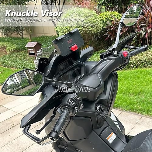Miniatura 6 de Protector de mano negro para motocicleta, protector contra el viento y el frío para Yamaha X-MAX 125 X-MAX 300 (2023 2024), accesorios de