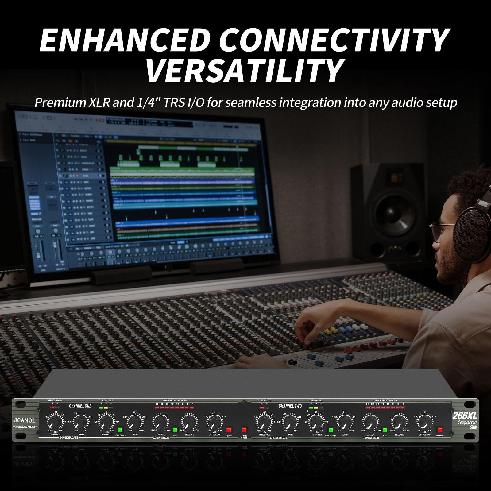 Amazon.com: JCANOL 266XL Audio Compressor, Professional Dual