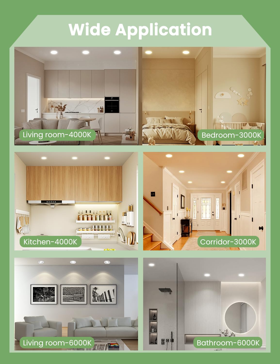 Reflektor LED do zabudowy, 230 V, 5 W, LED, wychylny, 68-80 mm, wymiary otworu, ciepła biel, neutralna biel, zimna biel, IP44, lampy do zabudowy, bez możliwości ściemniania, do łazienki
