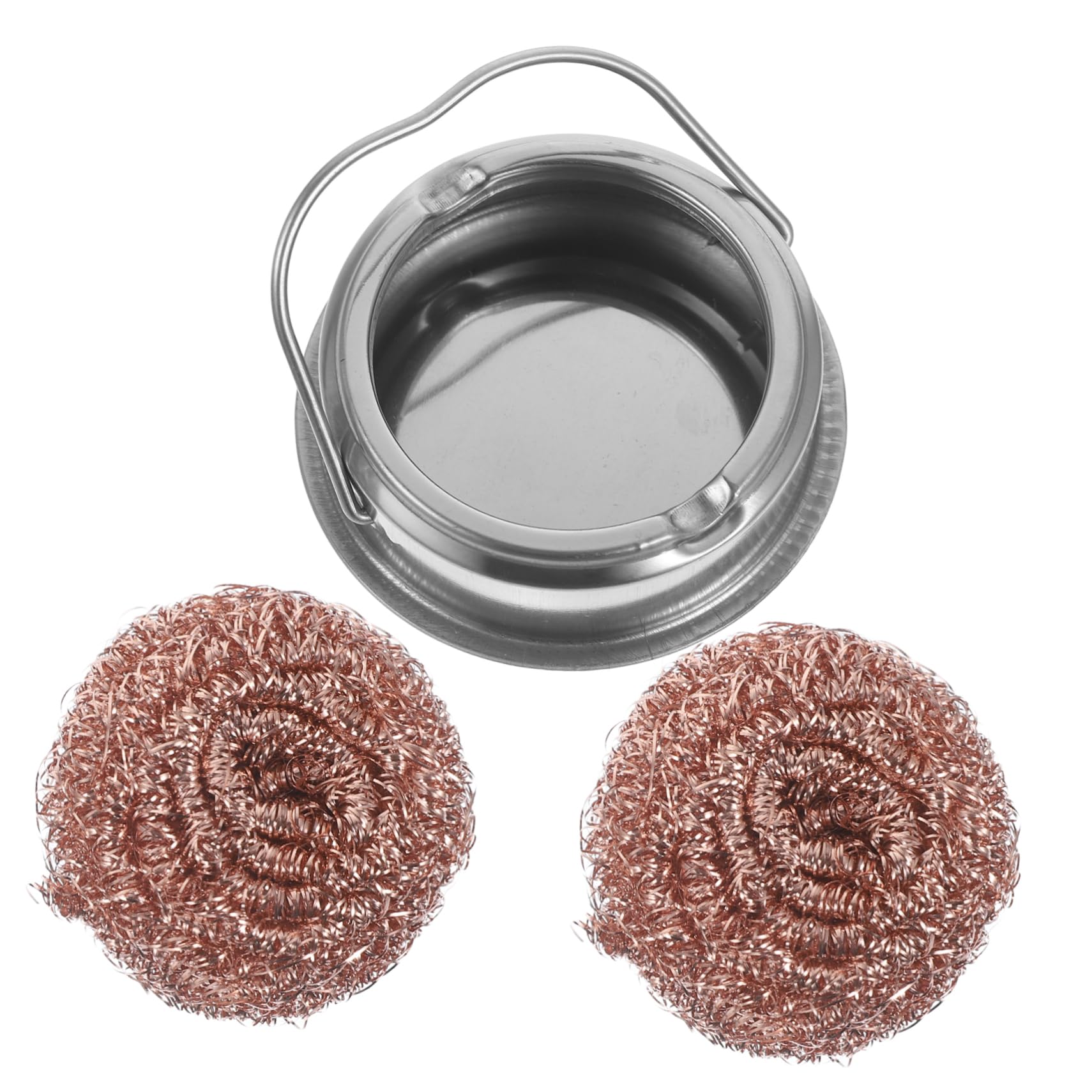 1 Set Soldering Iron Cleaning Tool Tip Cleaner Tip Cleaner Soldering Tip Cleaner Cleaning Ball Cleaning Ball Cleaning Tools Stainless Steel Silver HOMOCONO