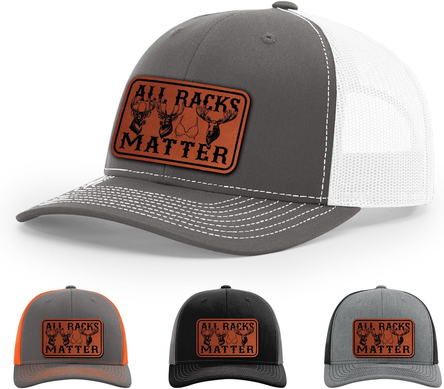 All Racks Matter, Funny Deer Elk Moose Boob Hunting Hat