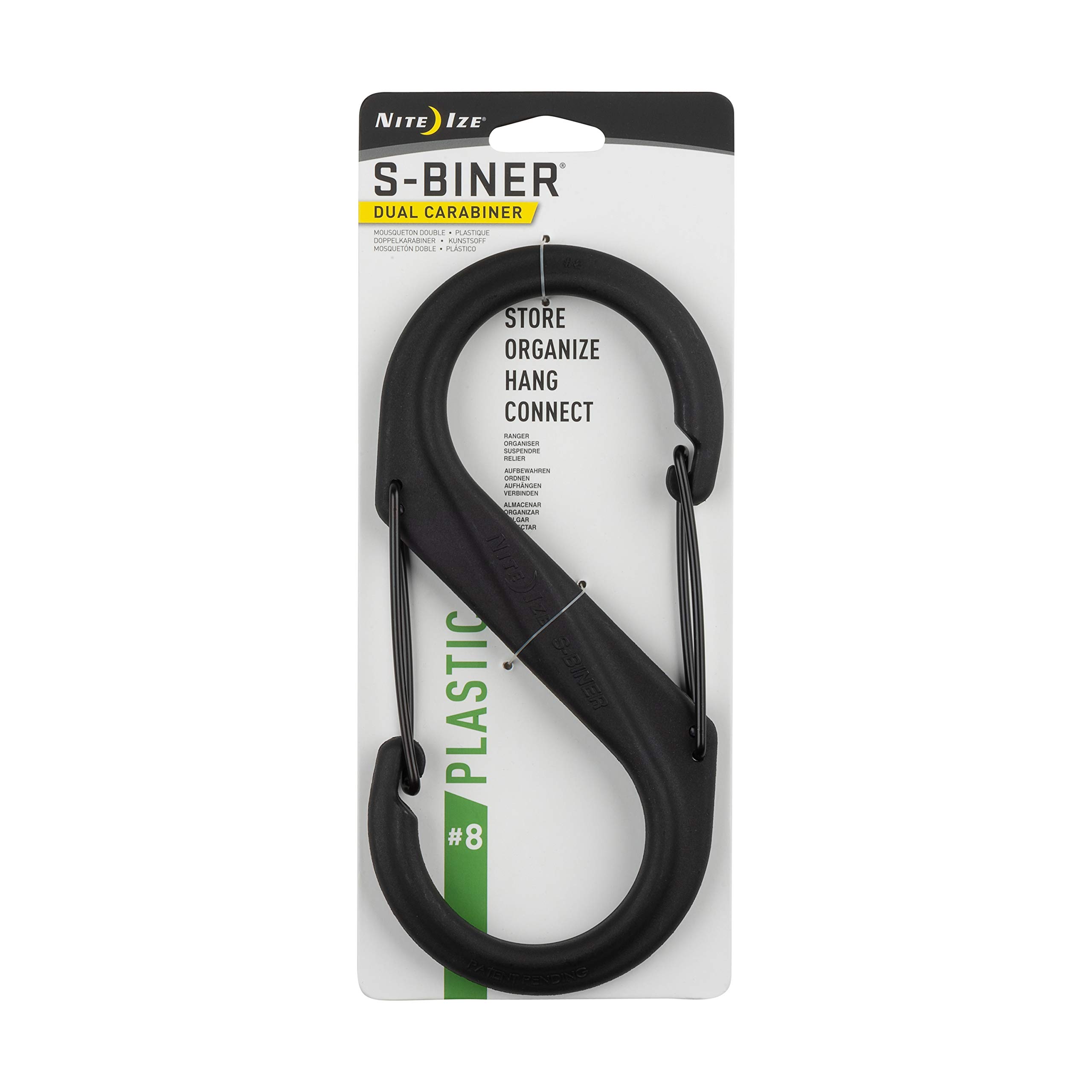 NITE IZE S-Biner Doppelkarabiner, Kunststoff, Größe 8