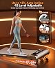 Walking Pad with 15% 12-Level Auto Incline, Treadmill for Home Foldable, 450 Lbs Capacity Ui Screen, Rayspace 3.5HP Quiet Under Desk Treadmill, Speaker, App & Remote Control