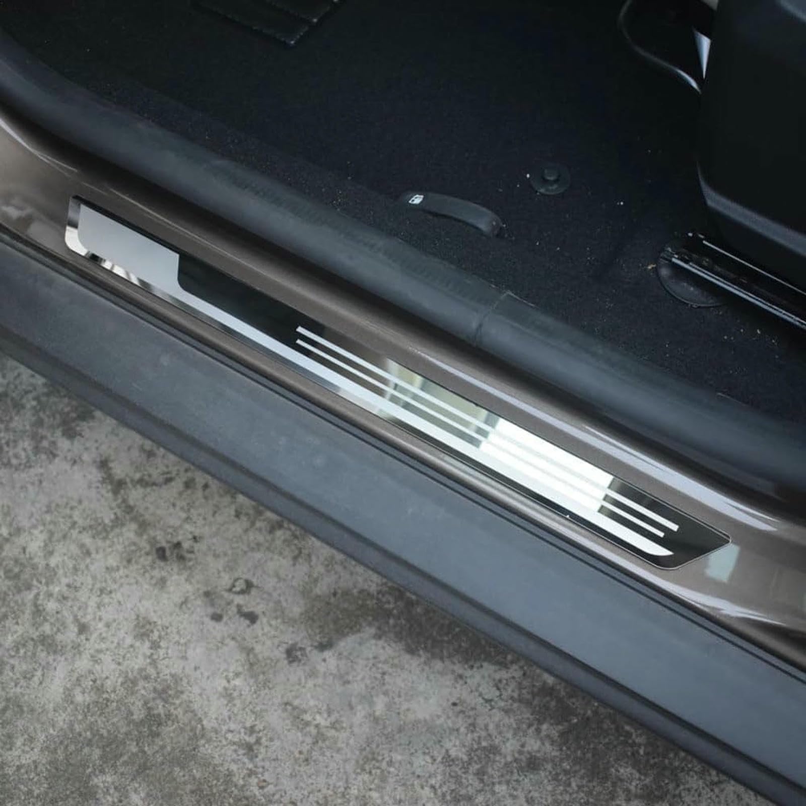 4 Protectores De Umbral De Puerta para Jeep para Compass (II) 2017-2020 2021, Tira De Pedal De Bienvenida, Placa De Desgaste para Umbral De Puerta.