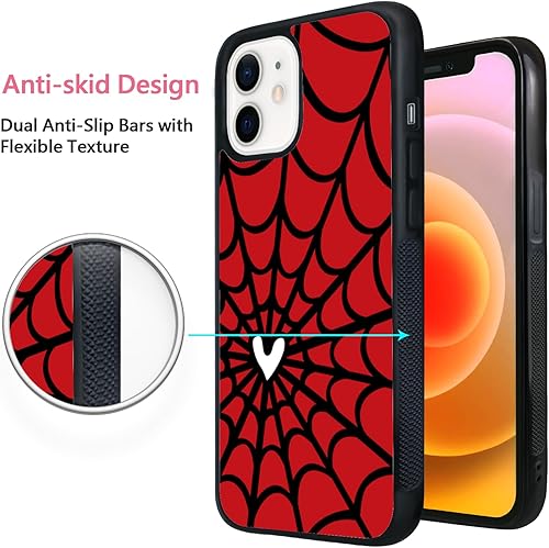 Miniatura 3 de Funda de teléfono de anime de Halloween para iPhone 11 12 13 14 Pro Max Mini XR XS X 7 8 Plus SE lindo diseño de telarañas diseño genial funda para